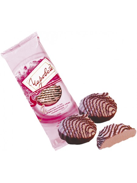 Зефир фас. Декорированный шоколадом ЧАРОВЕЙ 80гр*30шт Красный Пищевик Зефир фас. Декорированный шоколадом ЧАРОВЕЙ 80гр*30шт Красный Пищевик